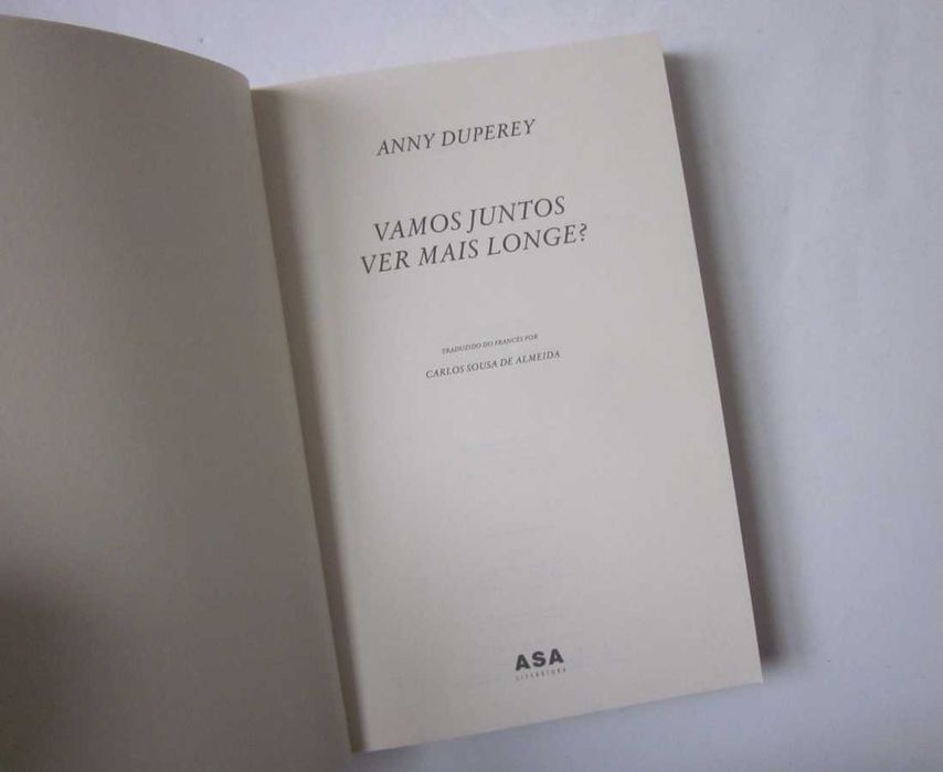 Anny Duperey - VAMOS JUNTOS VER MAIS LONGE?