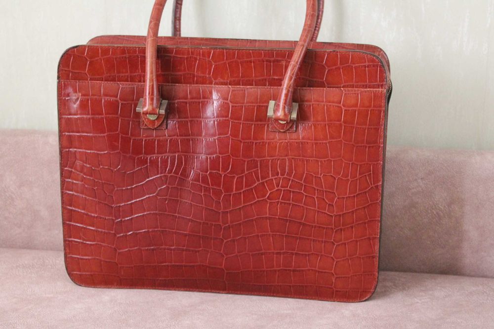 Кожаный женский портфель, деловая сумка Aspinal of London. Англия.