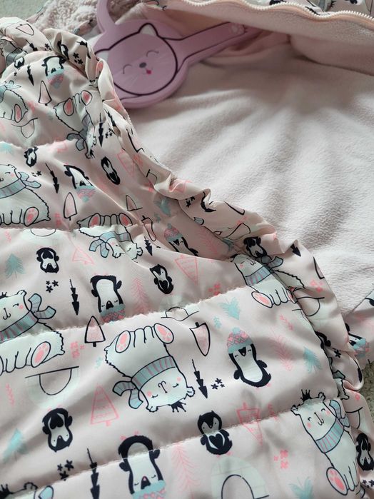 Kurtka dziewczęca, różowa kurtka, rozmiar 92, Pepco