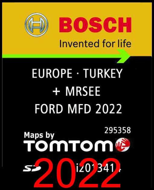 Mapa NAWIGACJA FORD MFD SYNC1 2022 Europa Kuga, C-Max,Focus