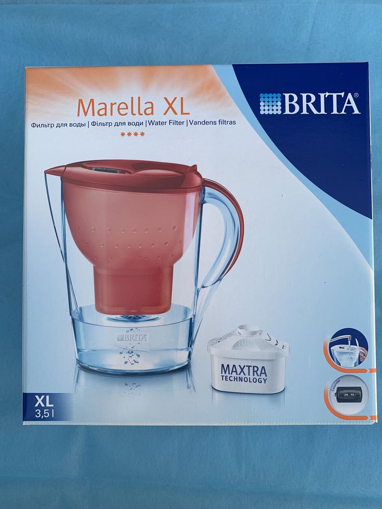 Новий Фільтр Кувшин Brita Marella XL з катриджем maxtra + шзж