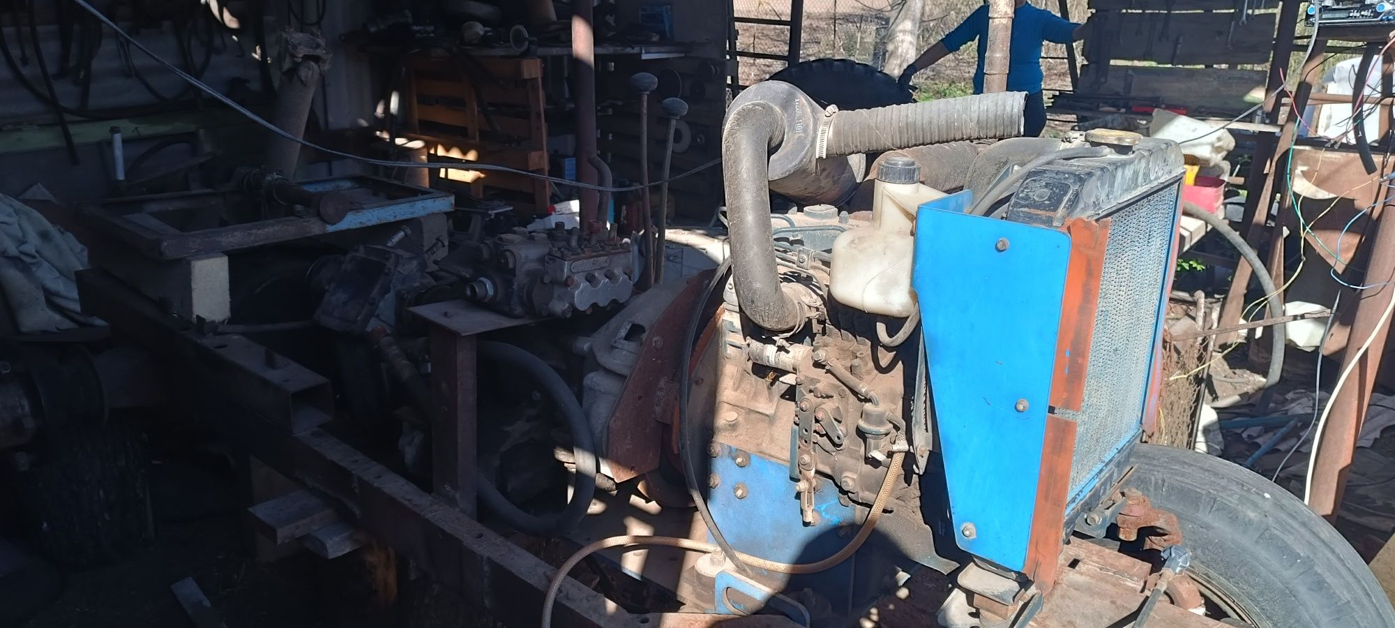 Трактор саморобний з мотором Kubota