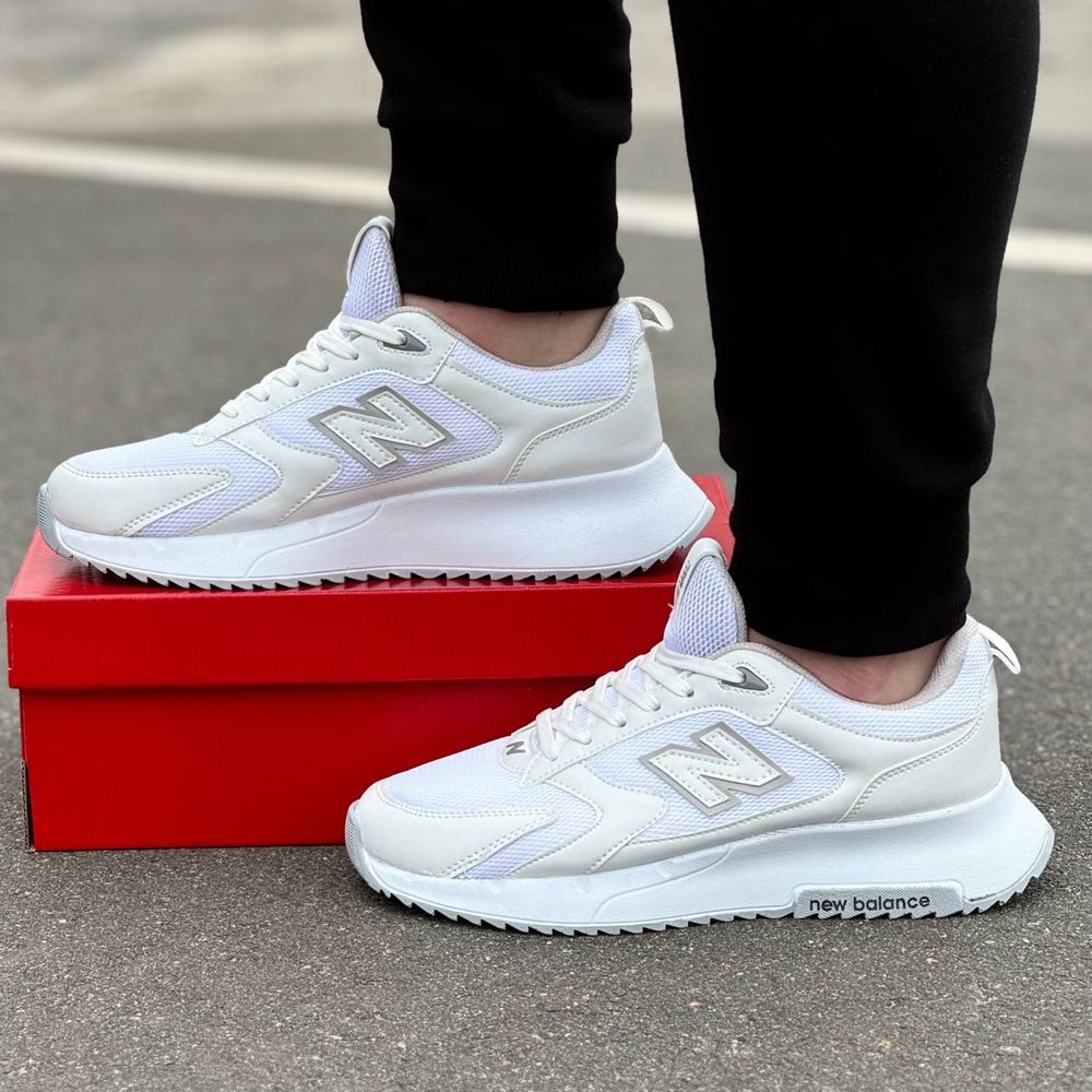 Чоловічі Кросівки Нью Баланс Білі | New Balance White 40-44 рм.