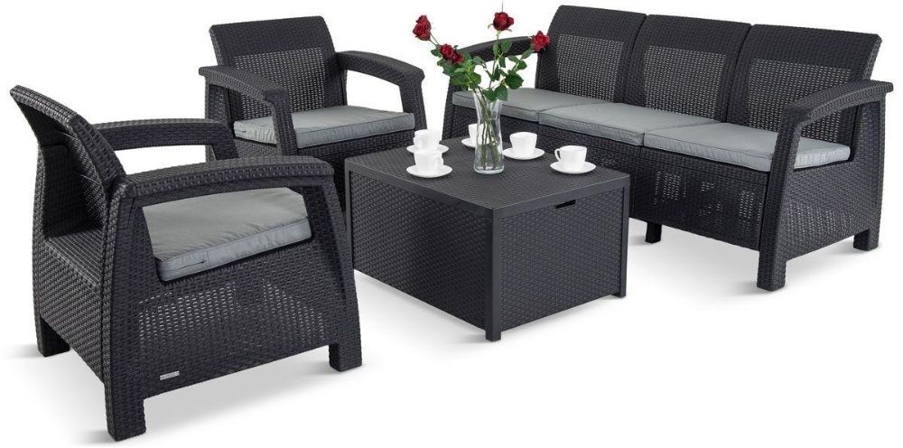 Zestaw Meble Ogrodowe VERA Techno-rattan Balkon  Sklep Glam24.pl