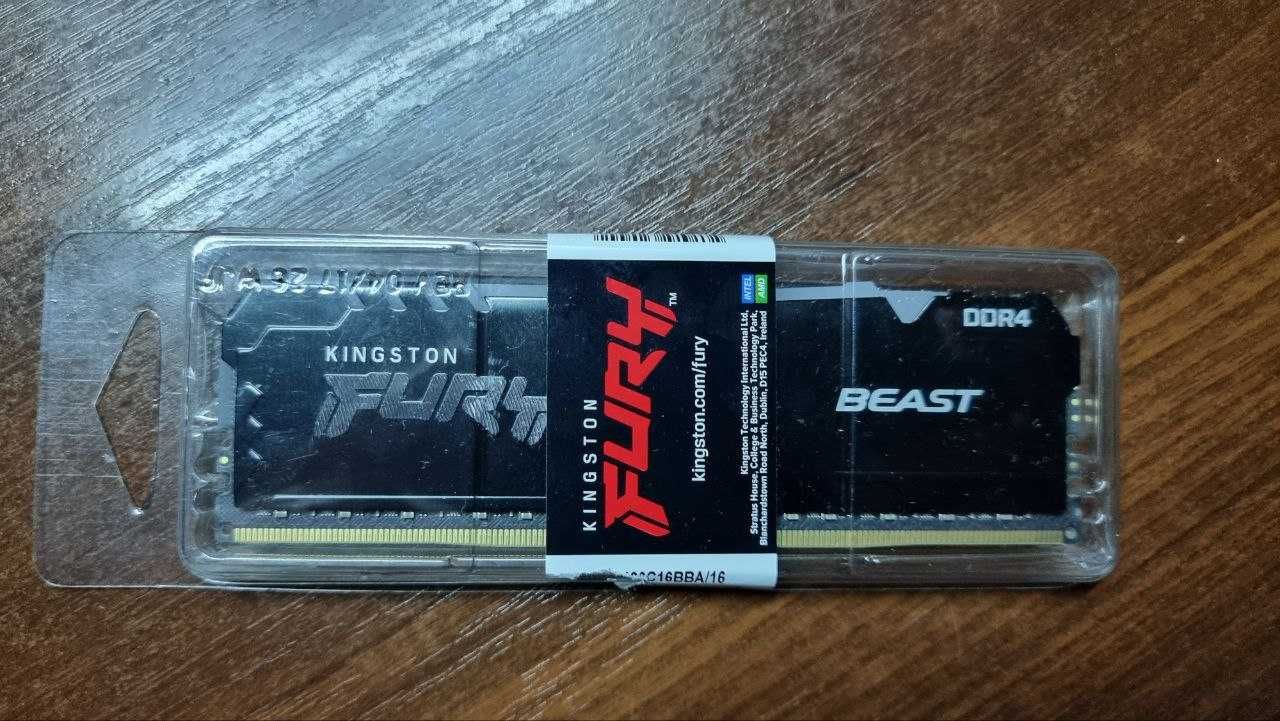 Продам Оперативна пам'ять Kingston Fury DDR4-2666 16384MB PC4-21300