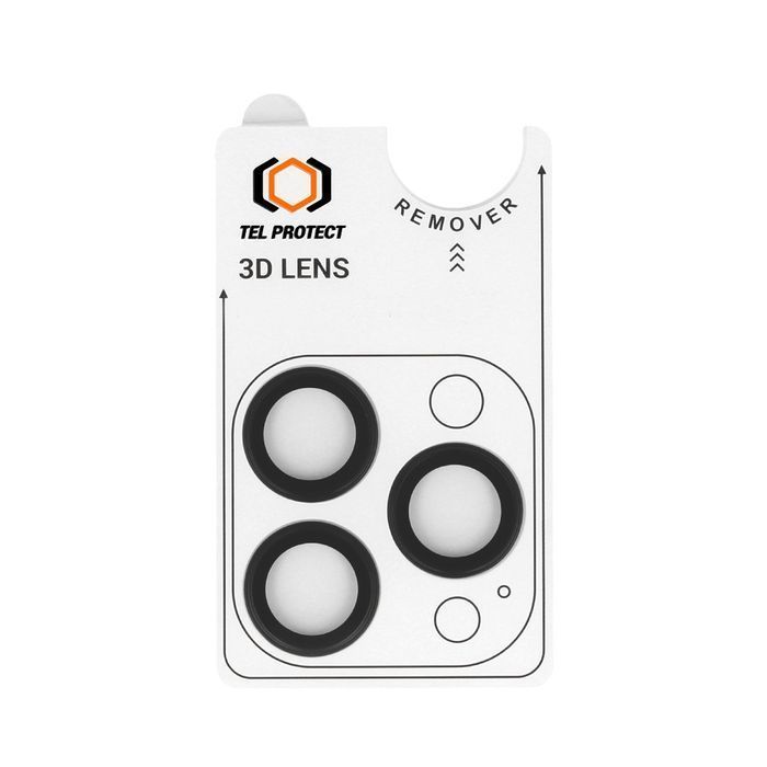 Tel Protect 3D Lens iPhone 13 Pro/13 Pro Max czarne (3 szt)