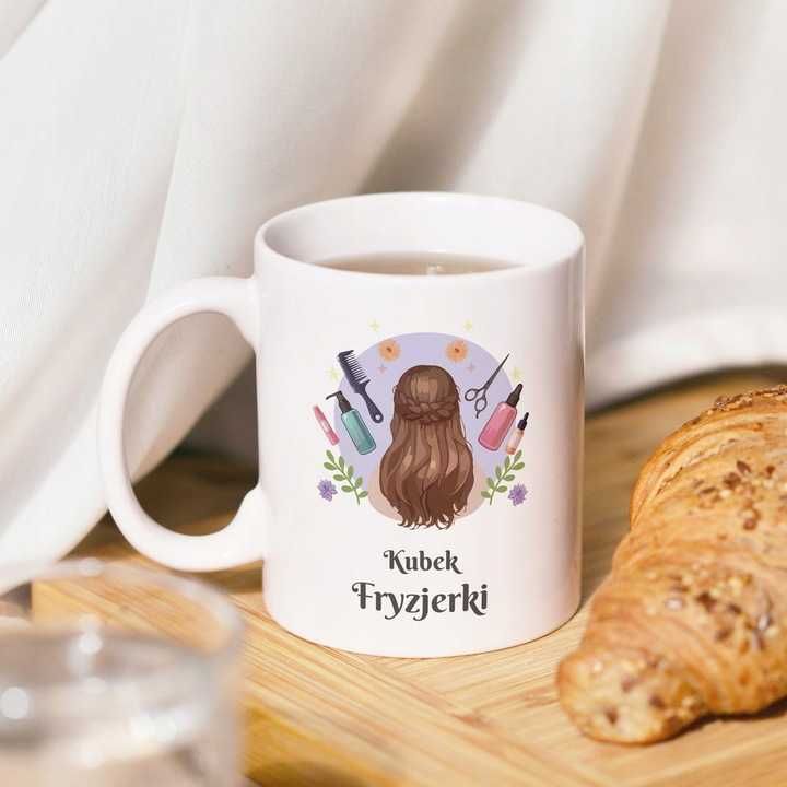 Kubek sublimacja 330ml nadruk fryzjerski FRYZJER