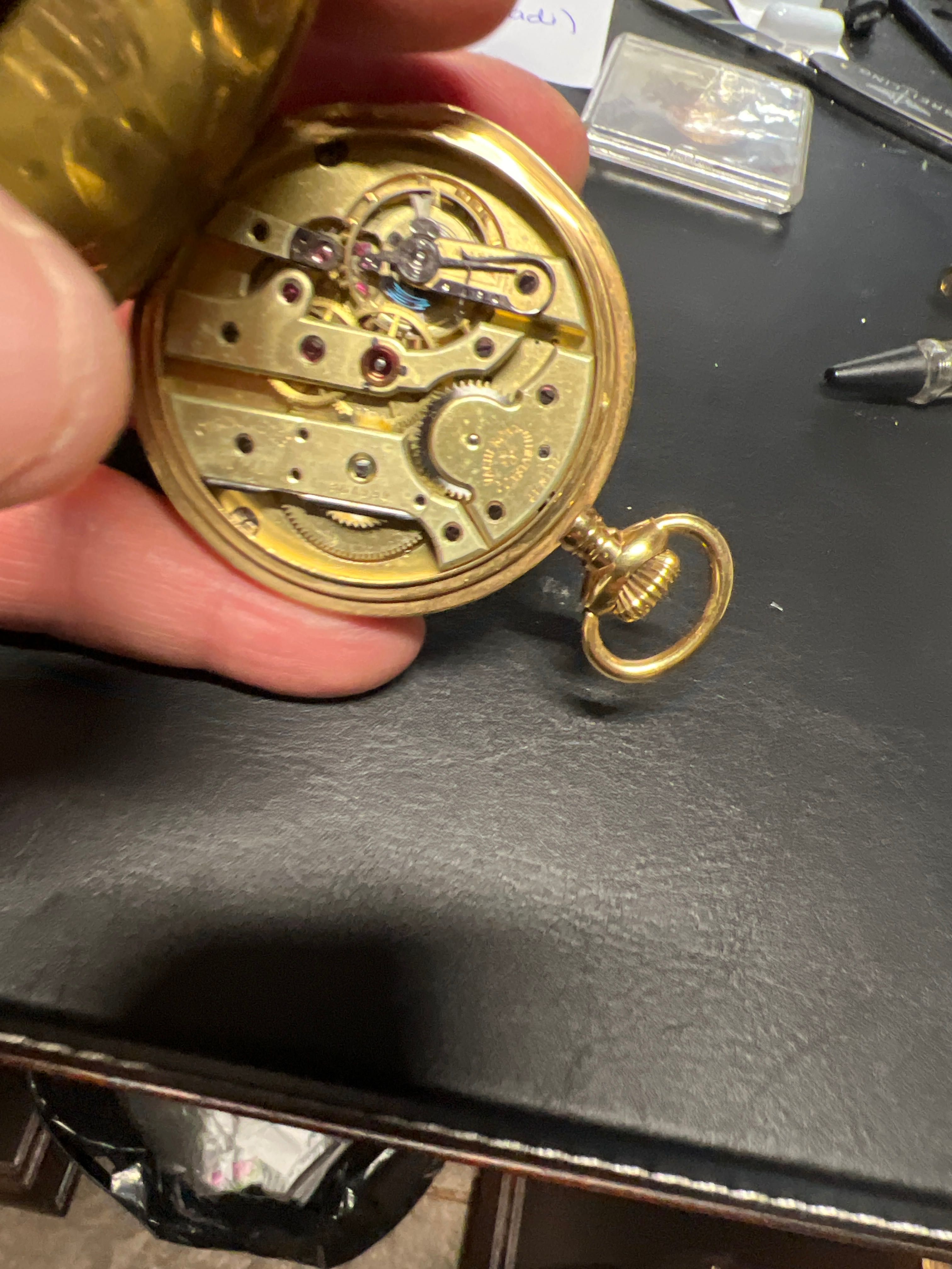 Relógio bolso em ouro