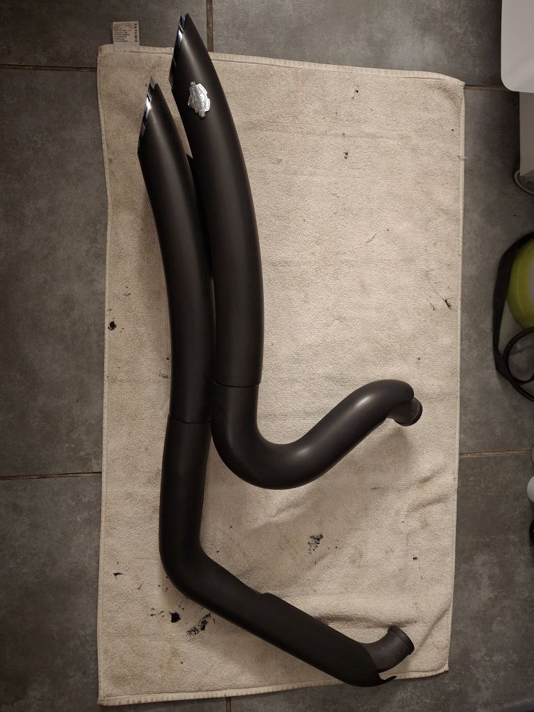 VANCE&HINES BIG RADIUS BLACK do Harley Davidson wersie softail