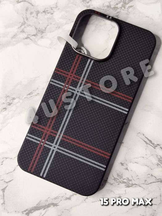 Чехол карбоновый Carbon Magsafe на iPhone 15 Pro Max чохол карбон