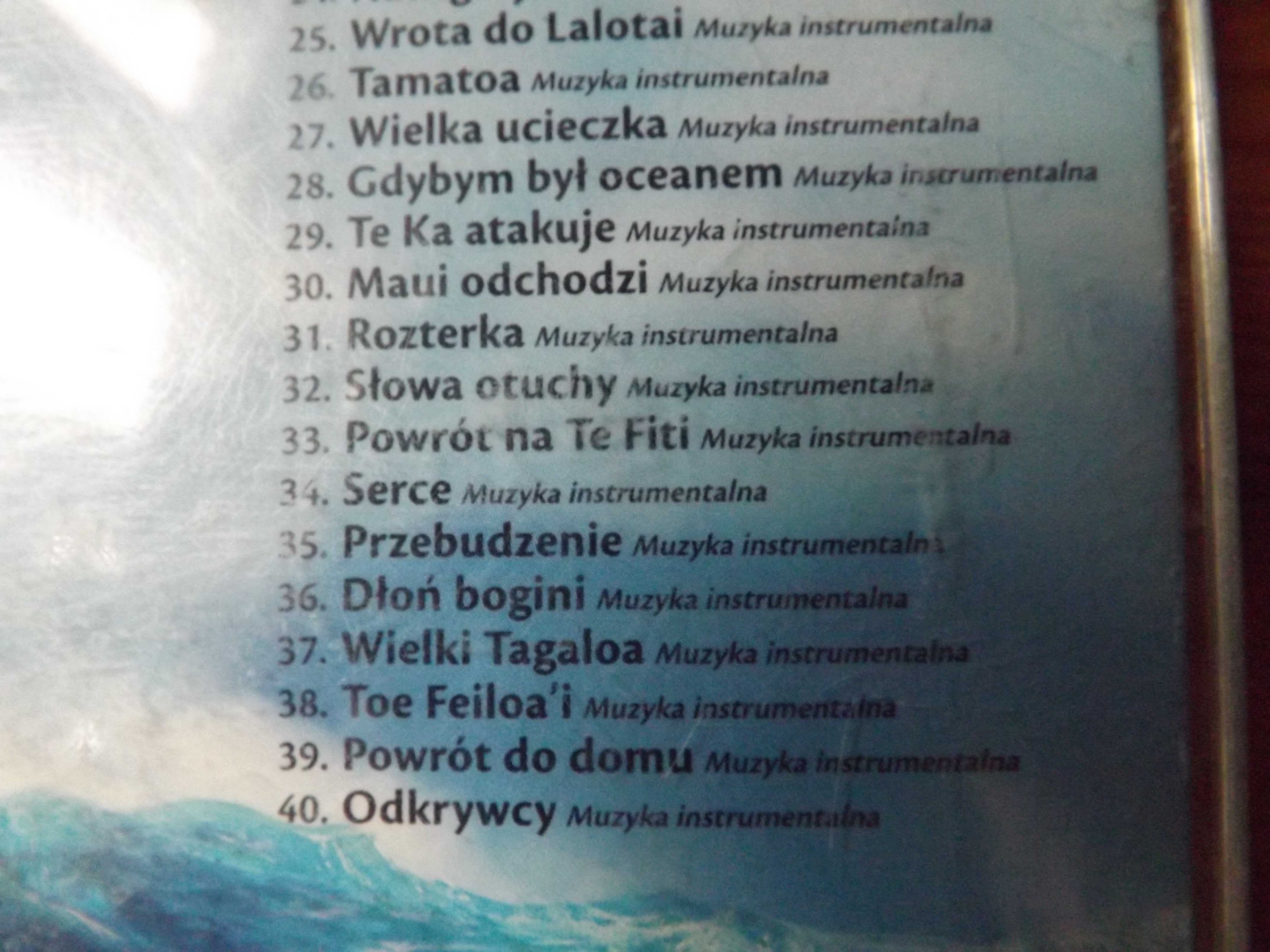 Vaiana skarb oceany muzyka filmowa karaoke bajka