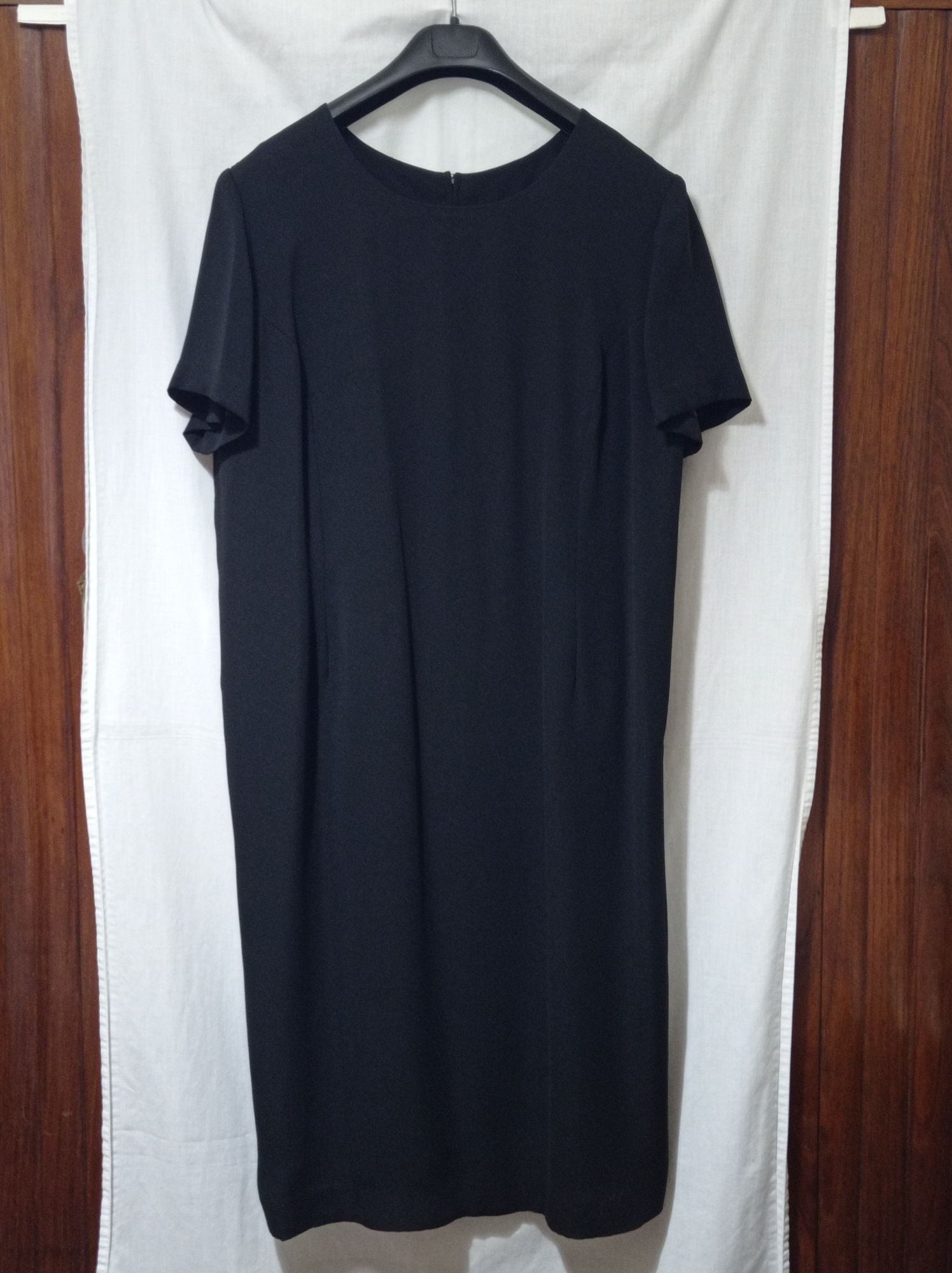 Vestido, preto, alta costura, tamanho L