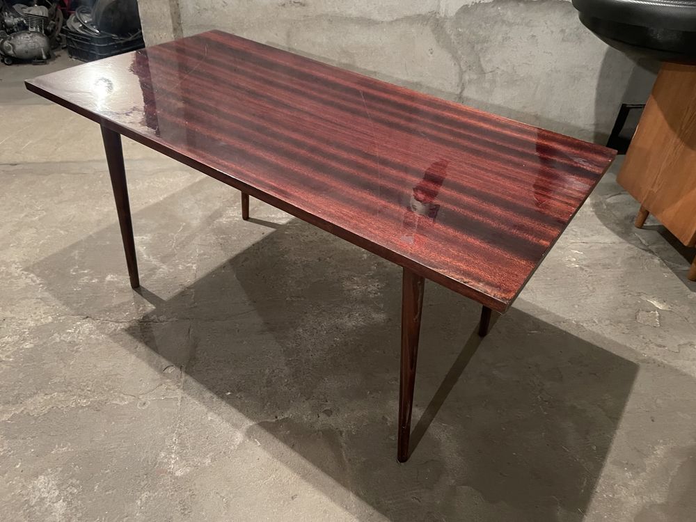 Stolik stol kawowy "patyczak" Lubelska Fabryka Mebli design loft bauha