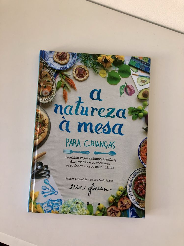 Livro de receitas A Natureza à Mesa para Crianças, novo