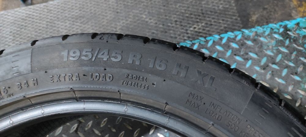 Pneus 195/45/16 continental semi novos