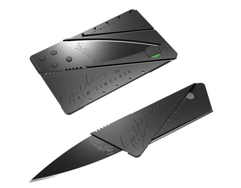 Oryginał Cardsharp Sinclair Karta Nóż portfela Survival Prezent święta