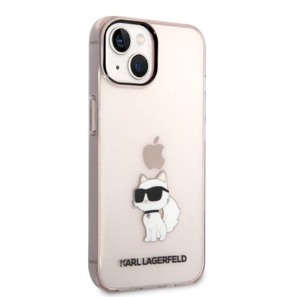 Etui na iPhone 14/15/13 6,1" Karl Lagerfeld Choupette różowe