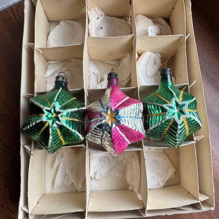 Bombki choinkowe Gwiazdy PRL Rzadkie