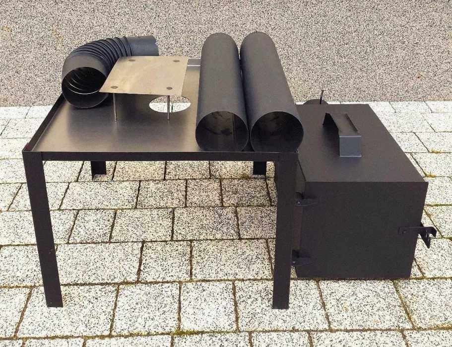 Wędzarnia ogrodowa, domowa, drewniana, wędzarnik, wędzok - zestaw