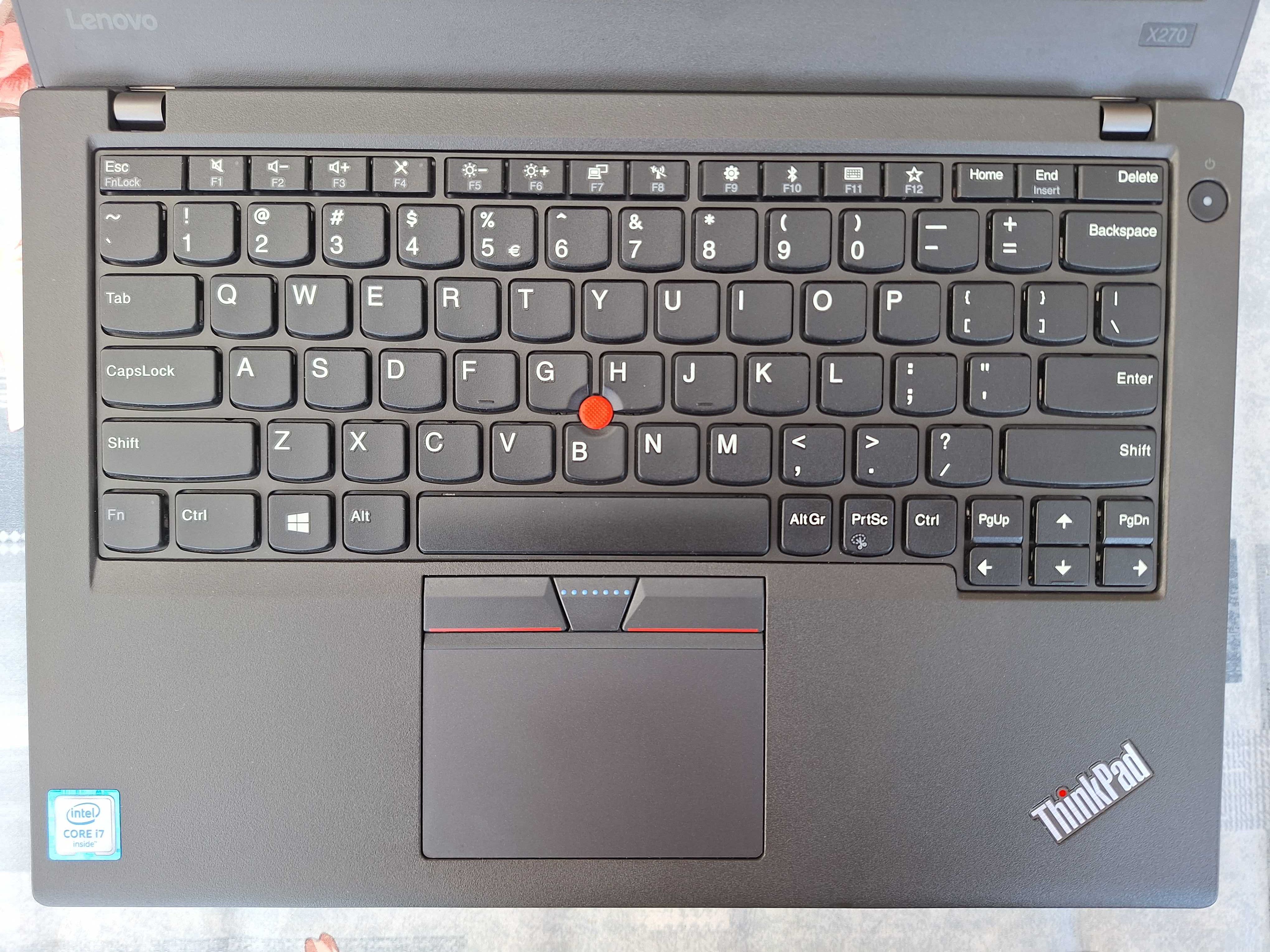 Notebook Lenovo ThinkPad X270 - i7, 16GB RAM, 512GB SSD