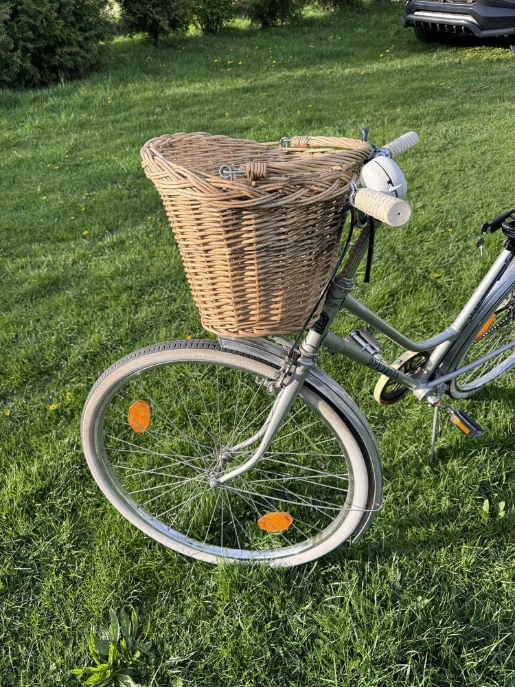 Rower miejski retro Prophete koszyk rowerowy