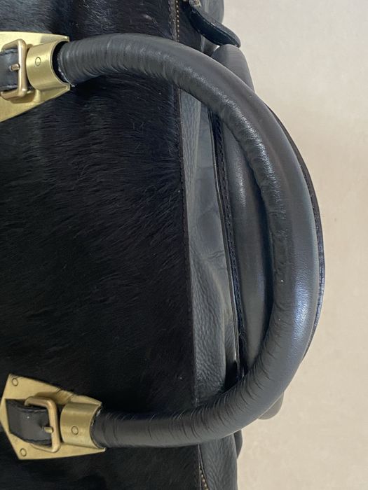 M&Co torebka duża skora naturlana włosie naturalne