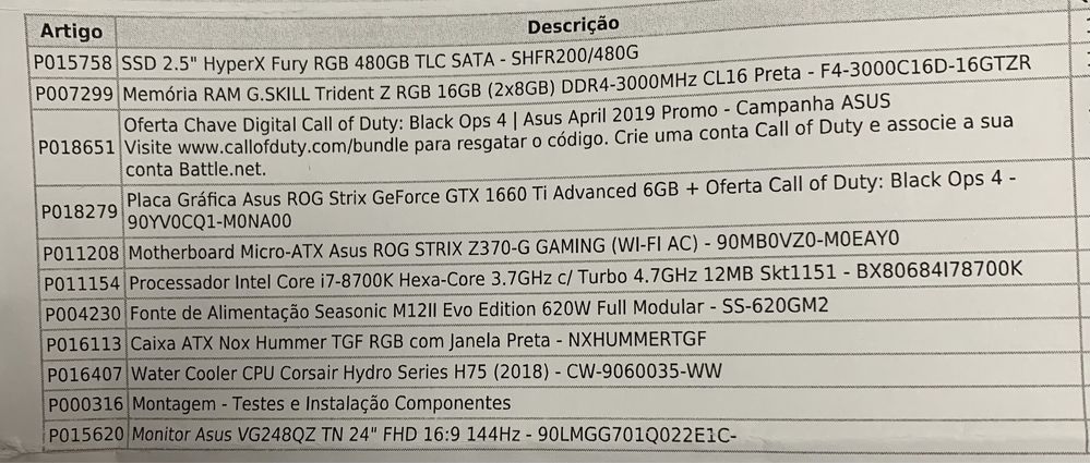 Pc gaming. Como novo