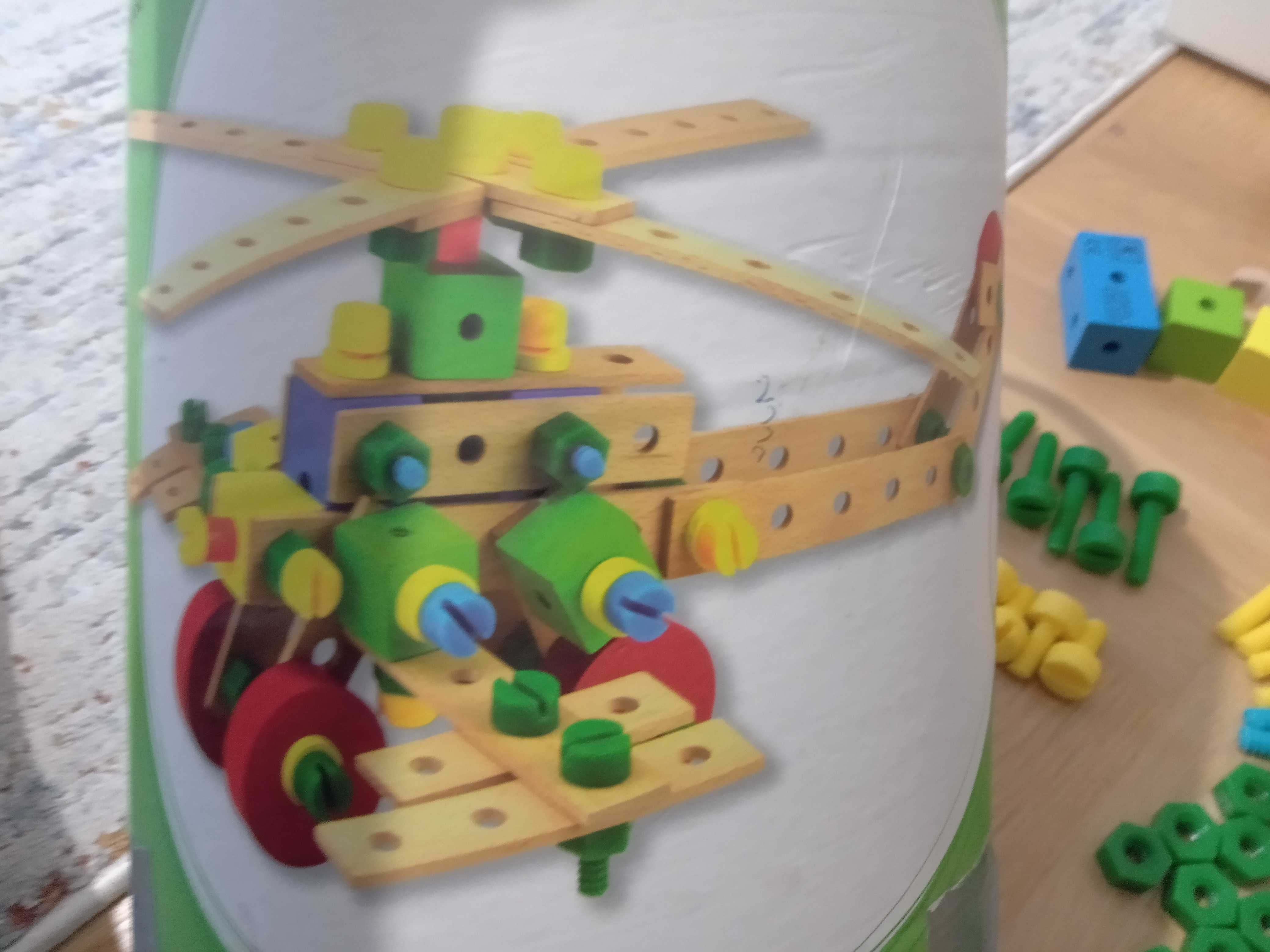 Kidland drewniane klocki śruby konstrukcyjne zestaw konstrukcyjny 135