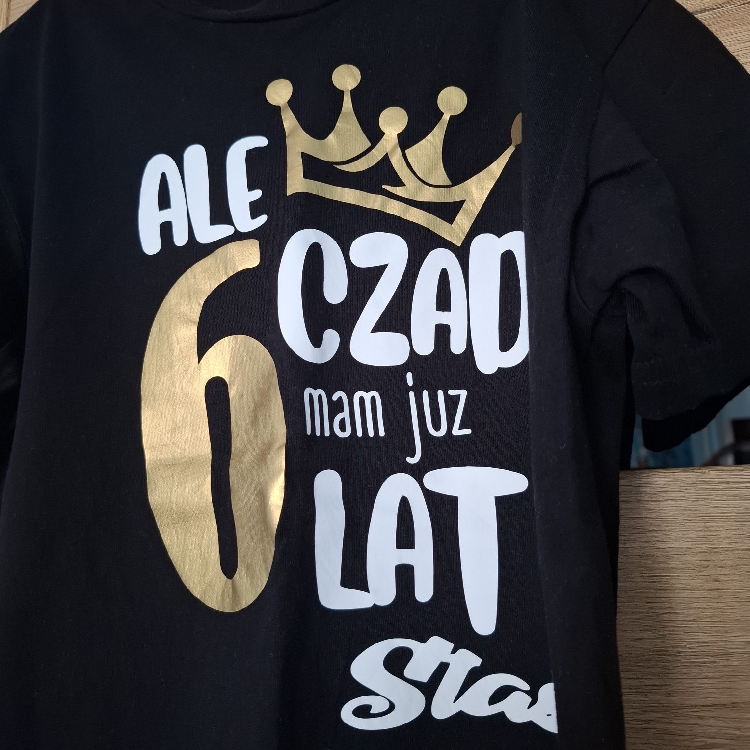 Bluzka z napisem na urodziny 6lat Staś