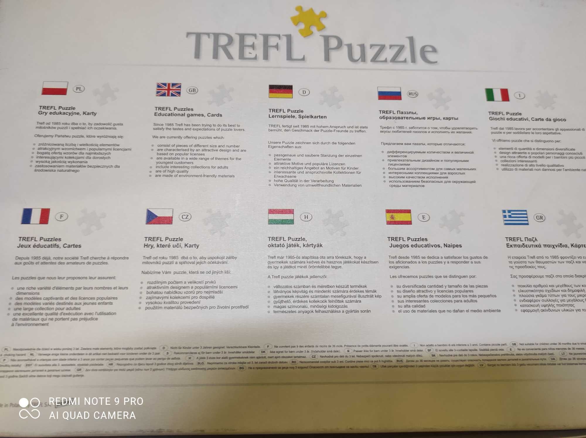 Puzzle Trefl 1500 szt nowe