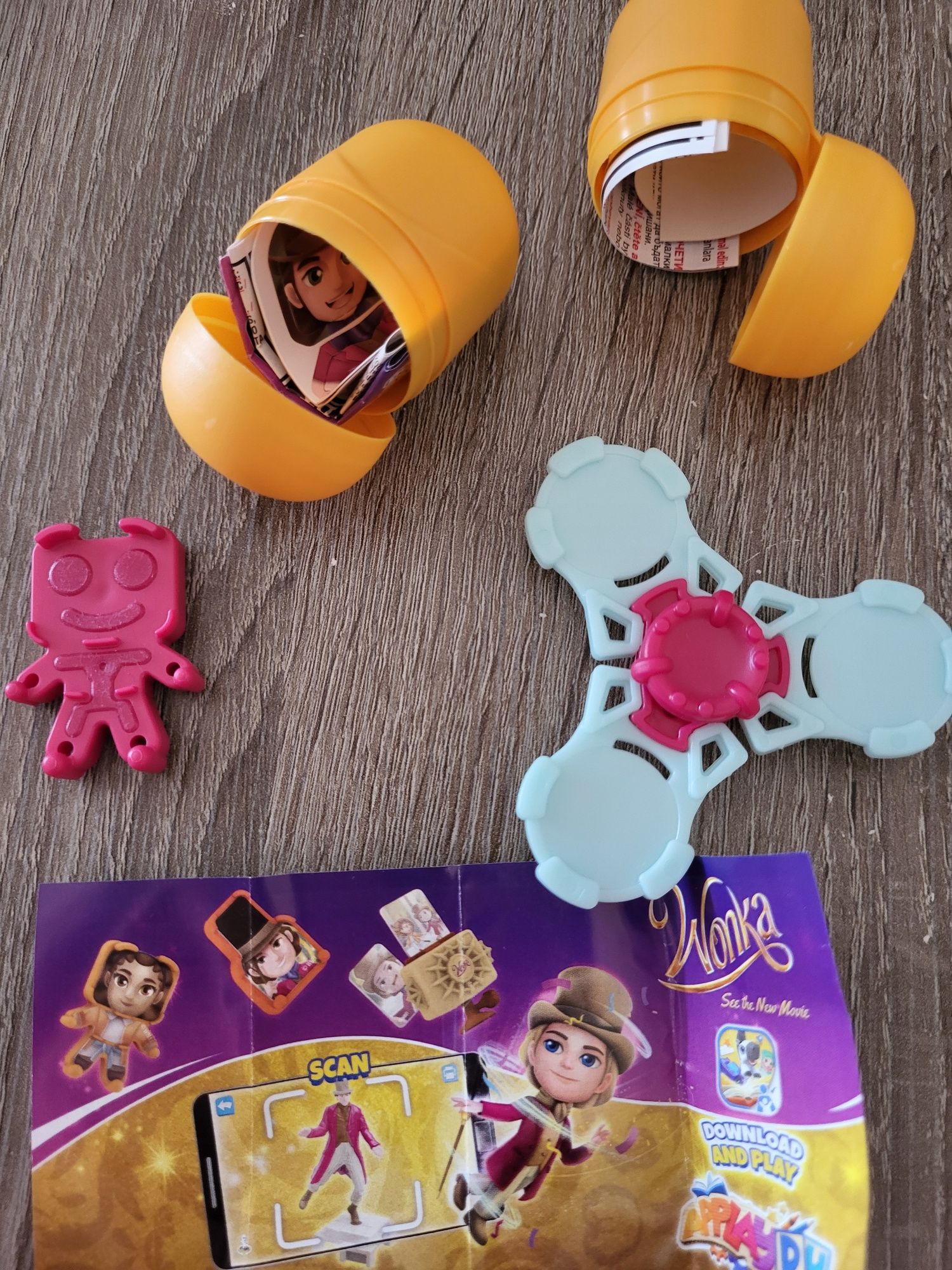 W. Wonka jajko Kinder niespodzianka spiner figurka zabawkanowy