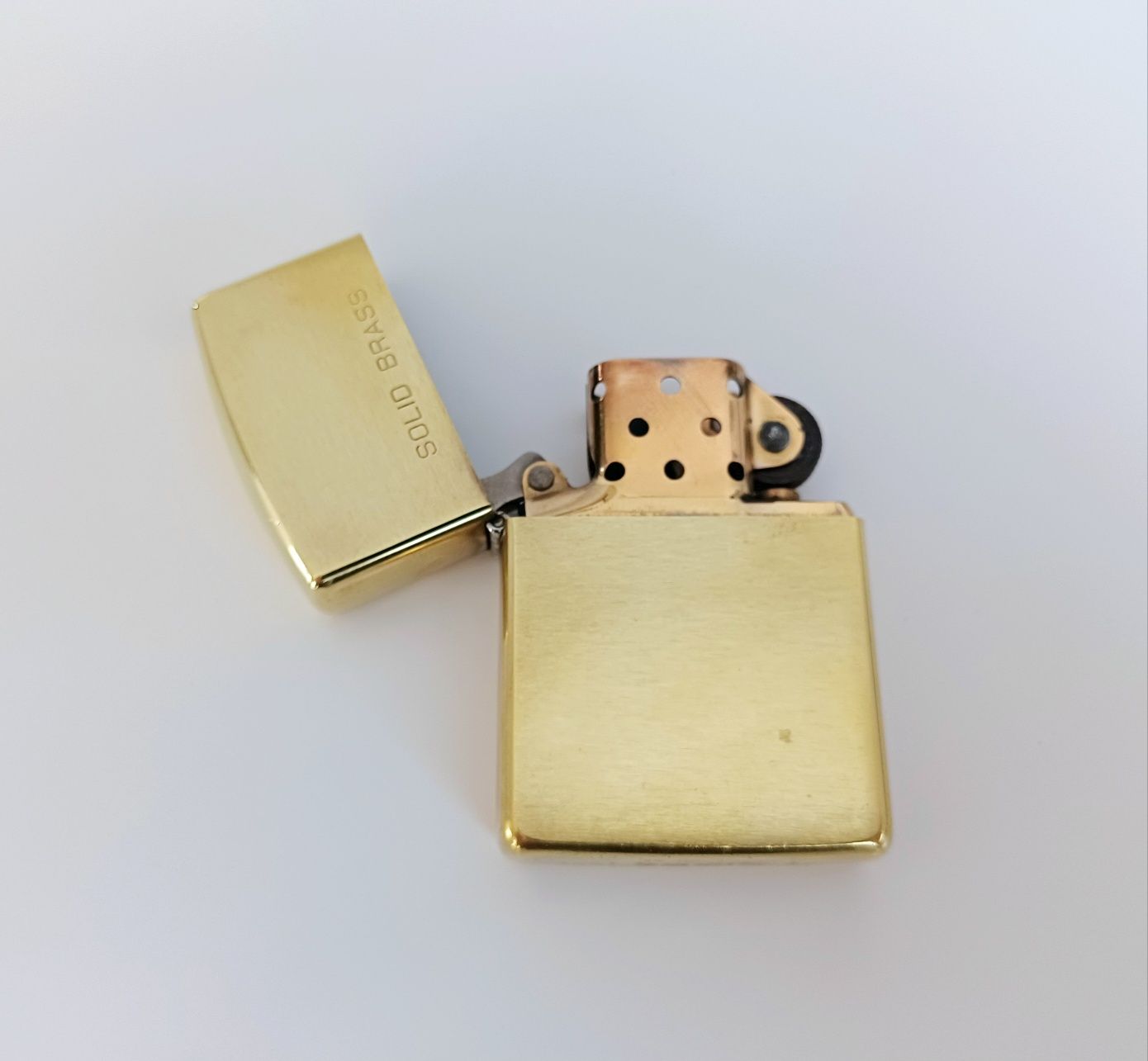 Złota zippo Solid Brass z 1991 roku jak nowa