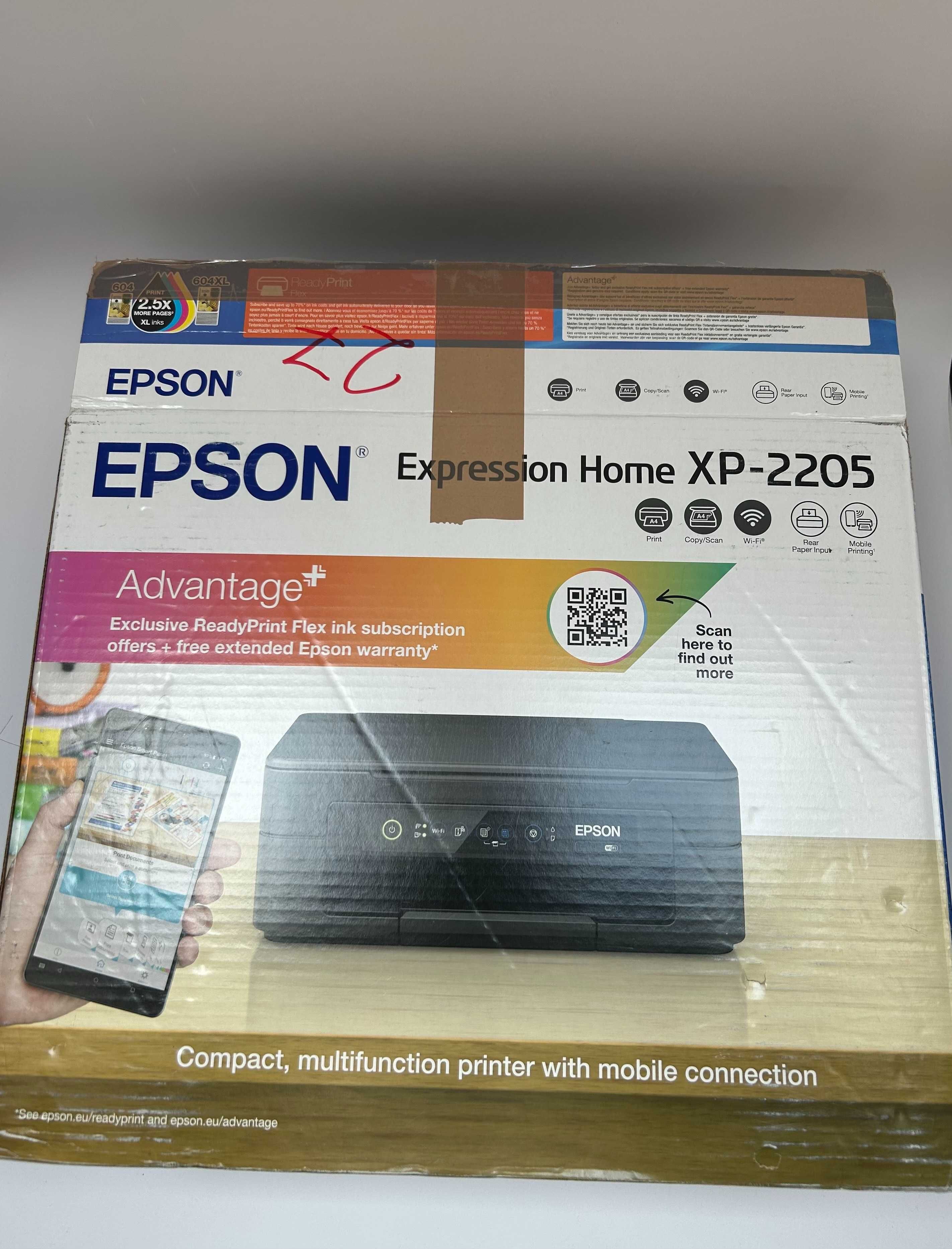 Drukarka Epson XP-2205 WiFi + USB Nowe tusze FV/paragon Okablowanie