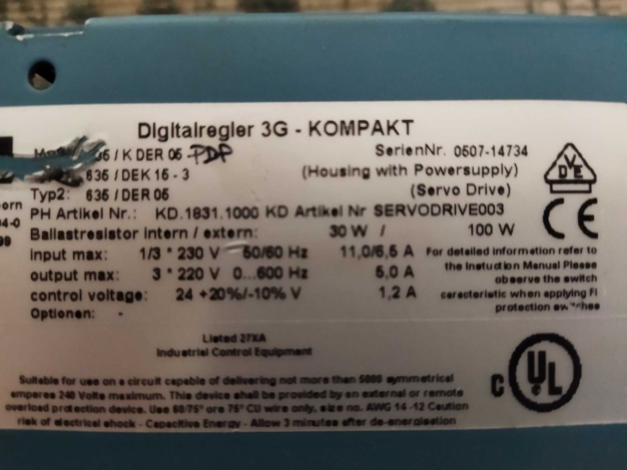 Частотний перетворювач 635/K DER 06