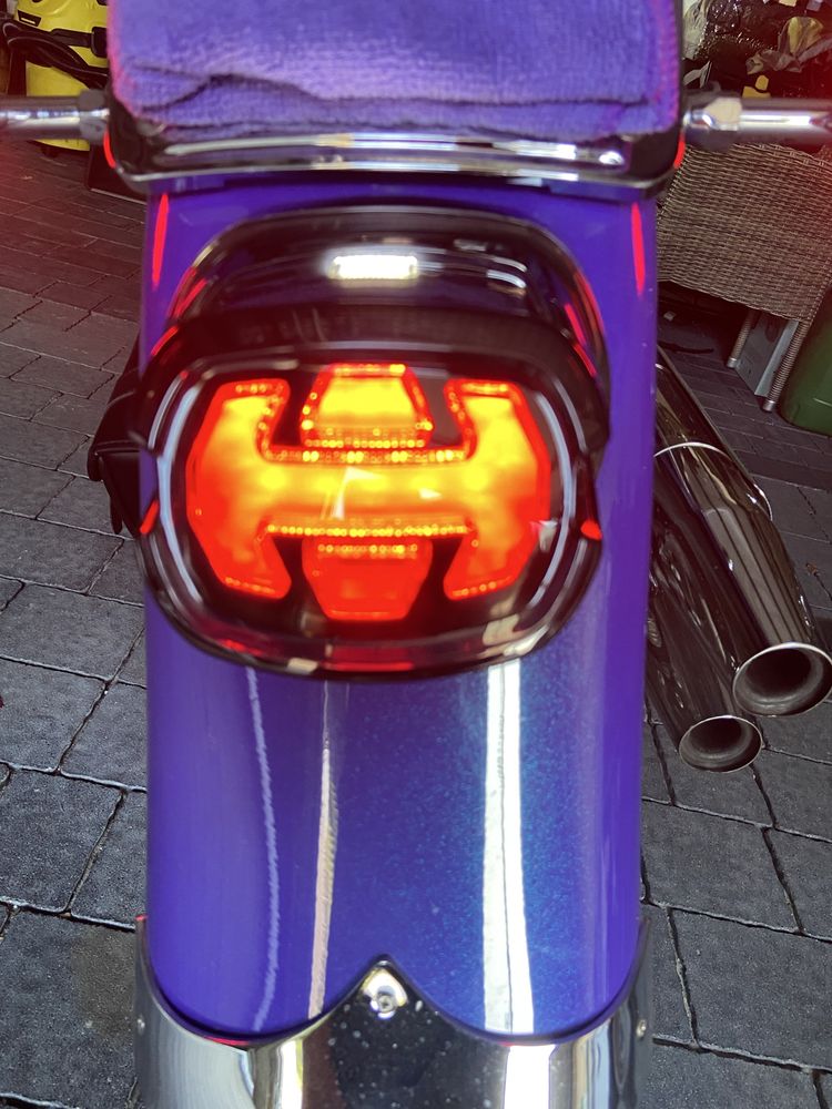 Harley lampa tył led + 4 wkłady led kierunkowskazów