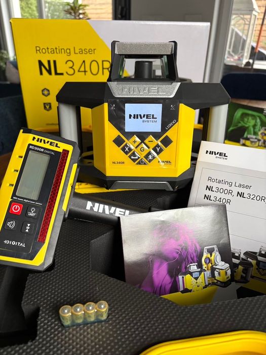 Niwelator laserowy NIVEL SYSTEM NL 340 R Digital Statyw Łata Nowy FV