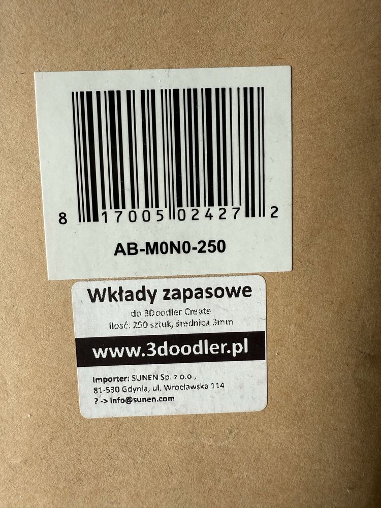 3Doodler Filament Create i Pro ABS 250 sztuk