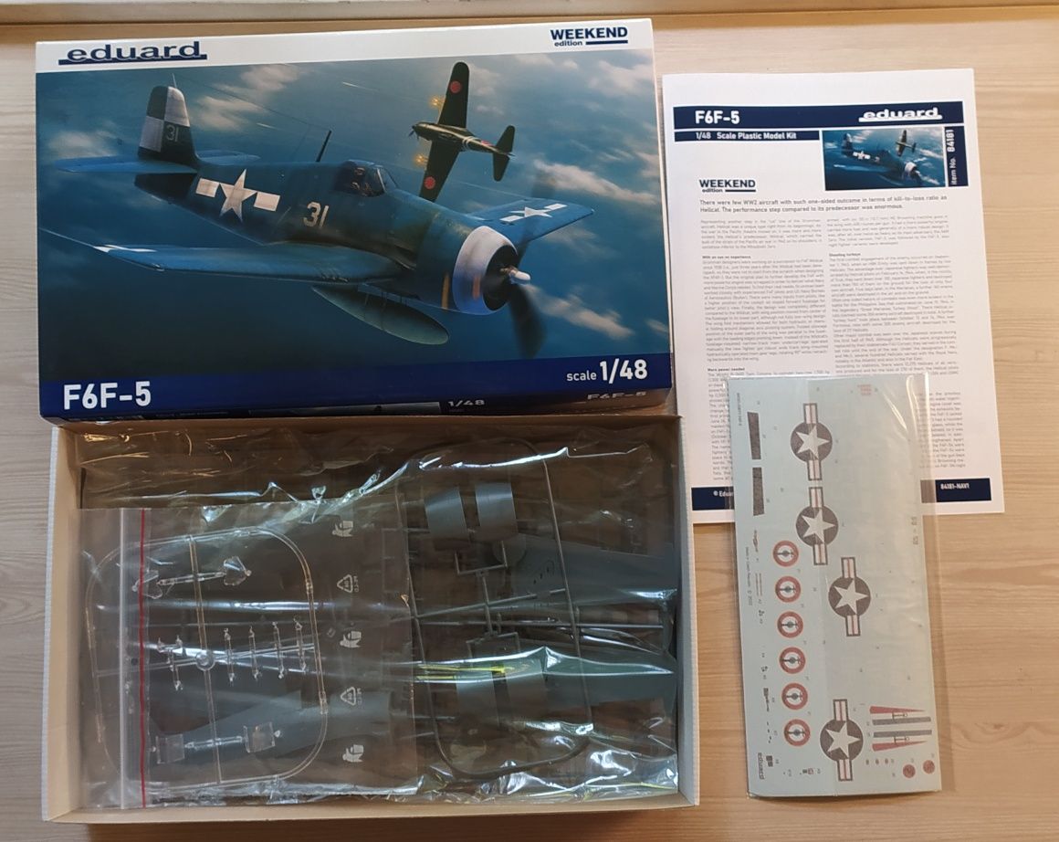 Модель самолета F6F-5, 1/48, Eduard