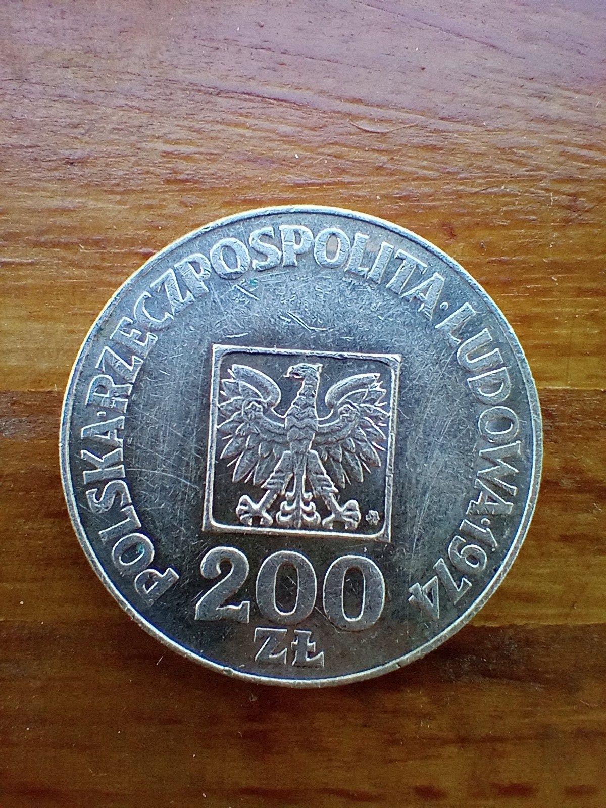 Moneta 200zł XXX LAT PRL 1974r.