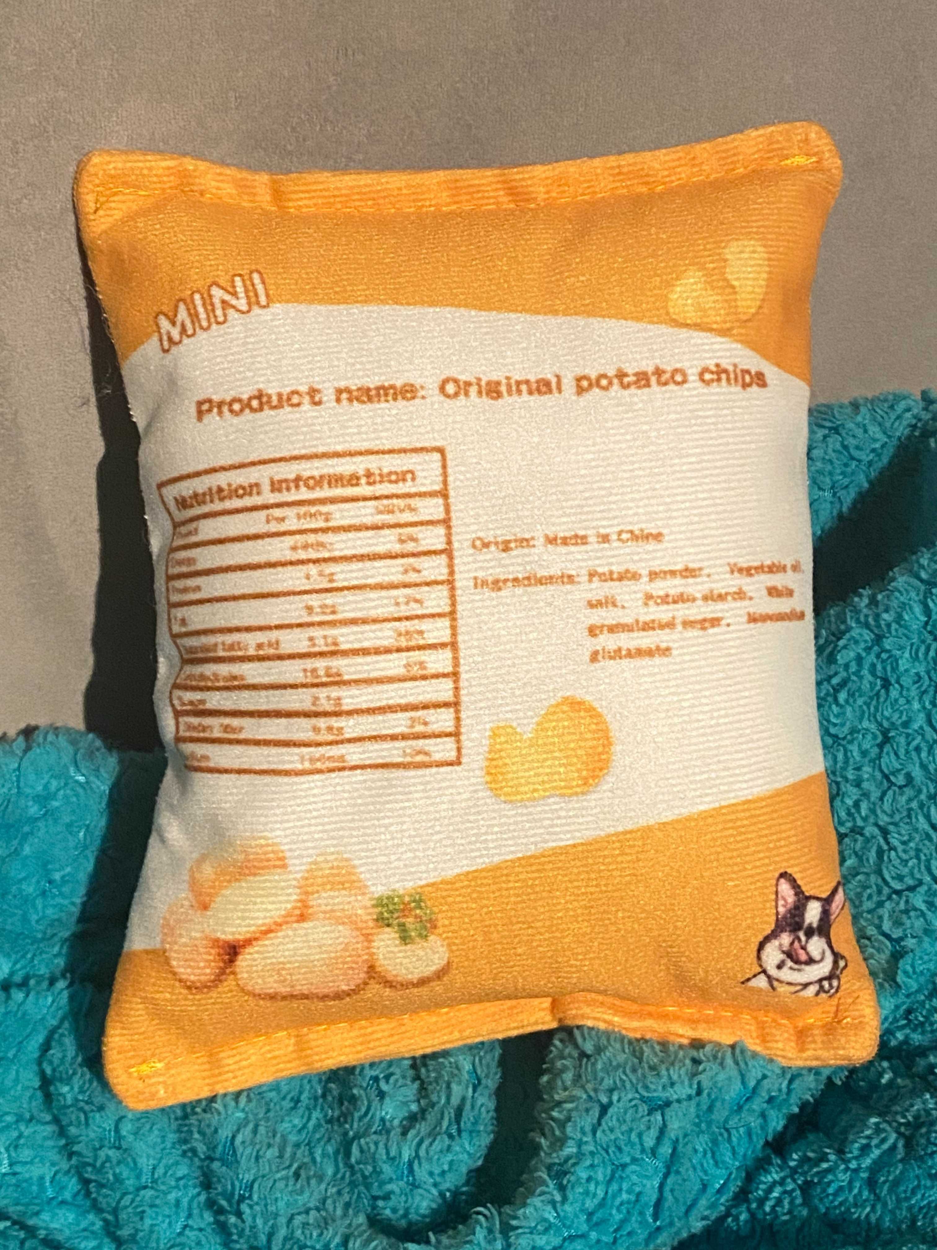 Piszczący Pluszak zabawka czipsy Potato chips 17cm