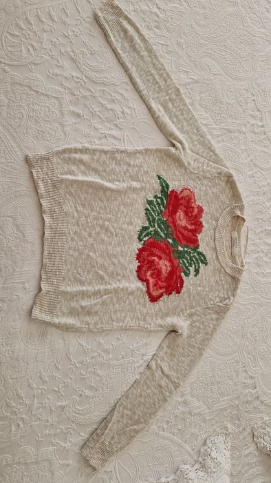 Blusa Zara floral tamanho S