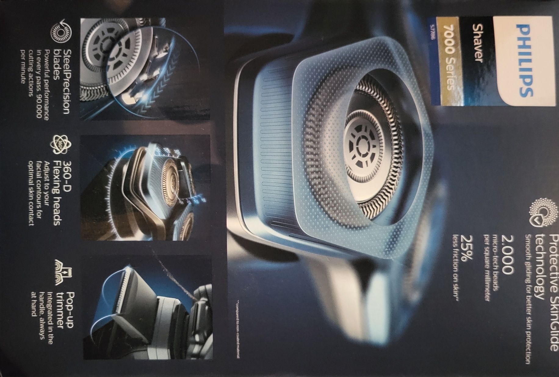 Máquina de barbear nova PHILIPS Série 7000