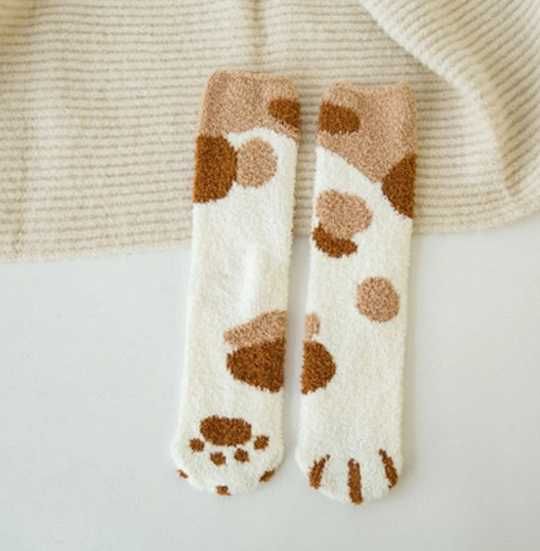 Комплект 6 кольорів Шкарпетки котячі лапки 36-42 / комплект з 6 пар