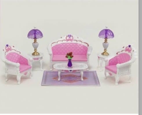 Меблі для ляльок Барбі, Гостина 7 видів мебель для куколок ЛОЛ (30 вид