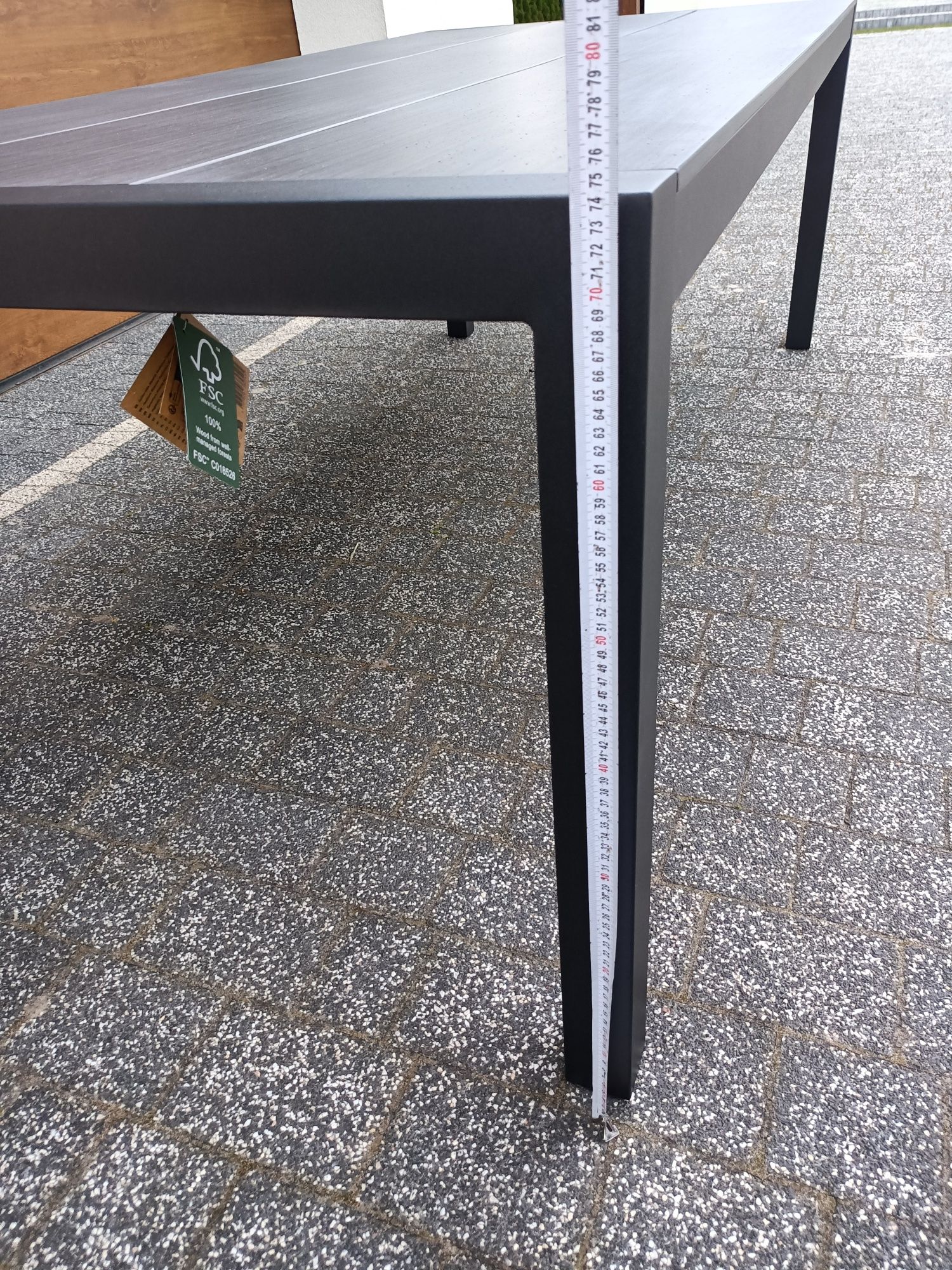 Stół ogrodowy długość 214 cm