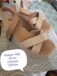 Новые босоножки, 40р