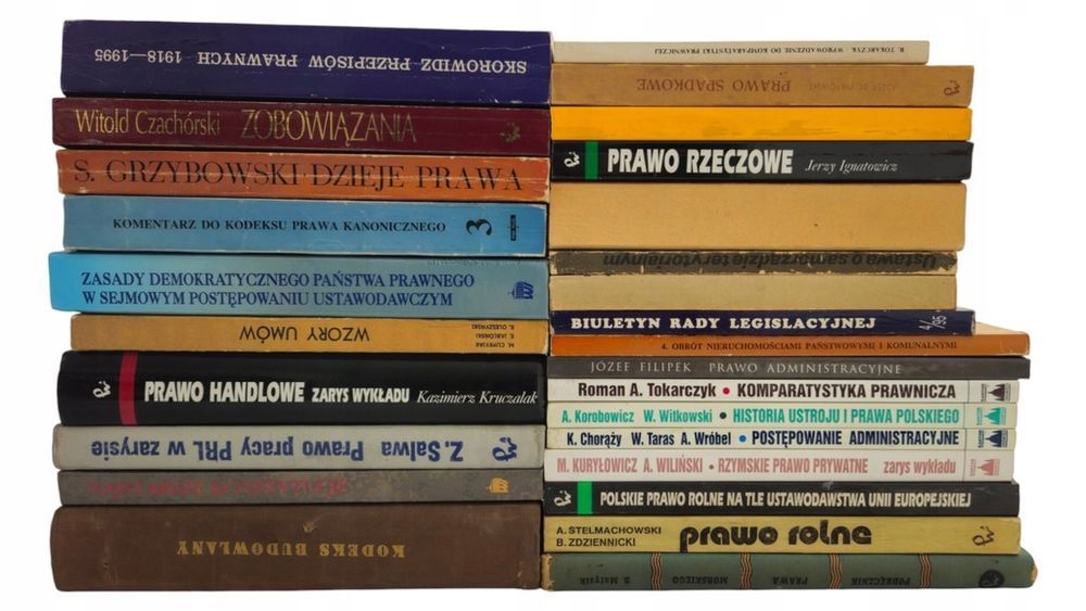 27x Książki prawnicze z księgozbioru prof. Wójcika Prawo