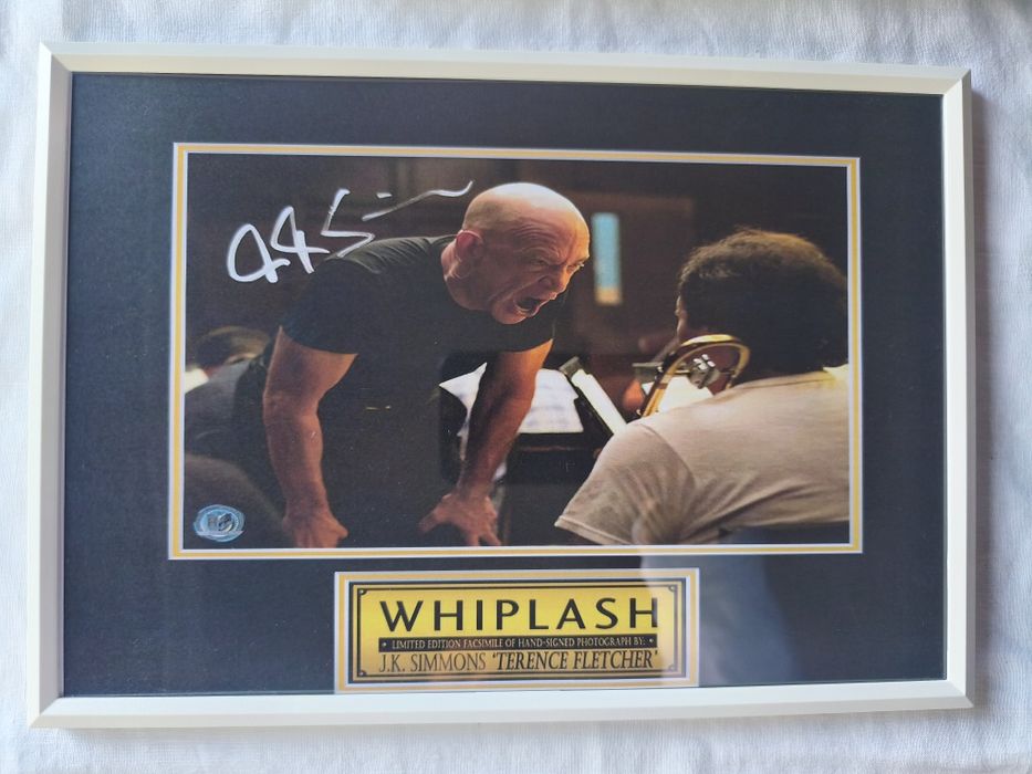 Moldura Filme Whiplash - Terrence Fletcher  com Autógrafo (A4)