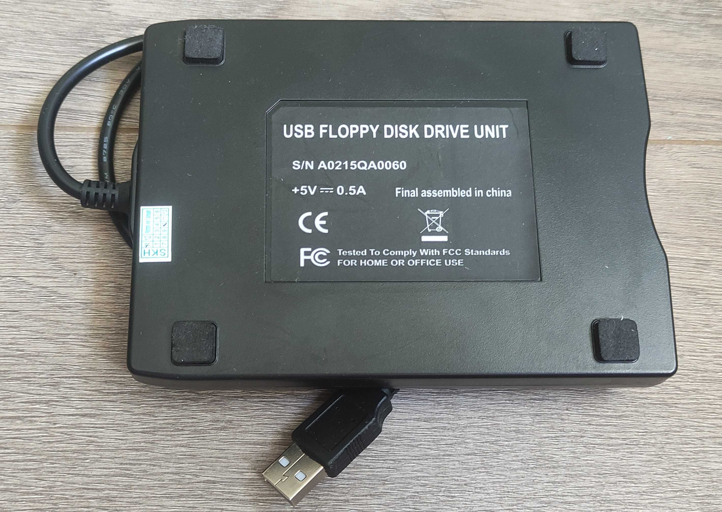 Зовнішній портативний дисковод USB Slim Floppy extern