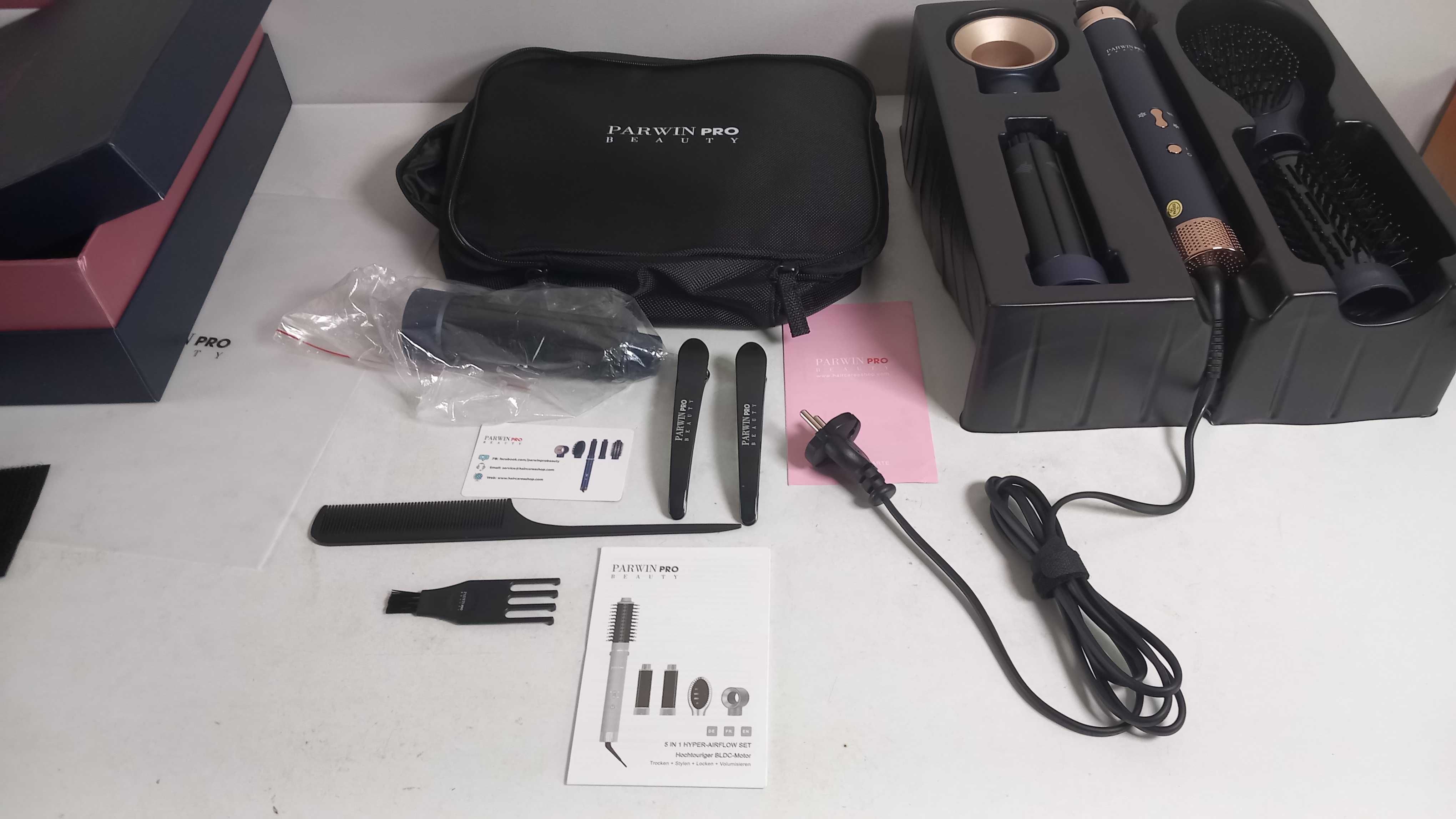 PARWIN PRO BEAUTY zestaw 5 w 1 MaxAIR Styler, suszarka do włosów,